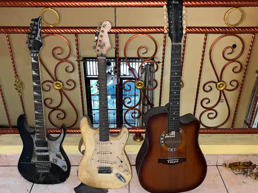 Gitar Ibanez RG Fender Stratocaster Akustik Arista