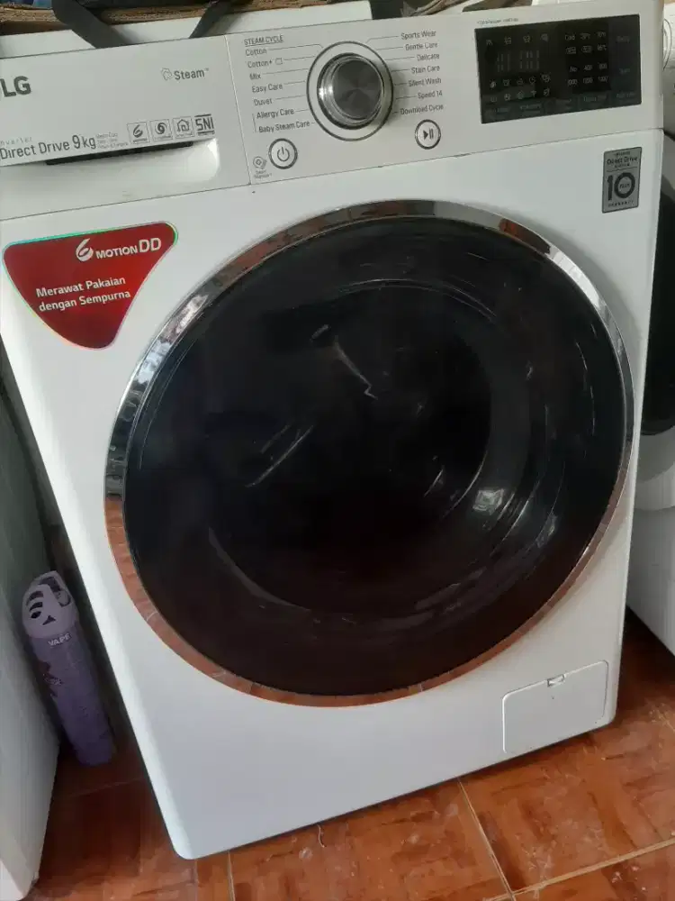 Mesin cuci lg inverter 9kg normal