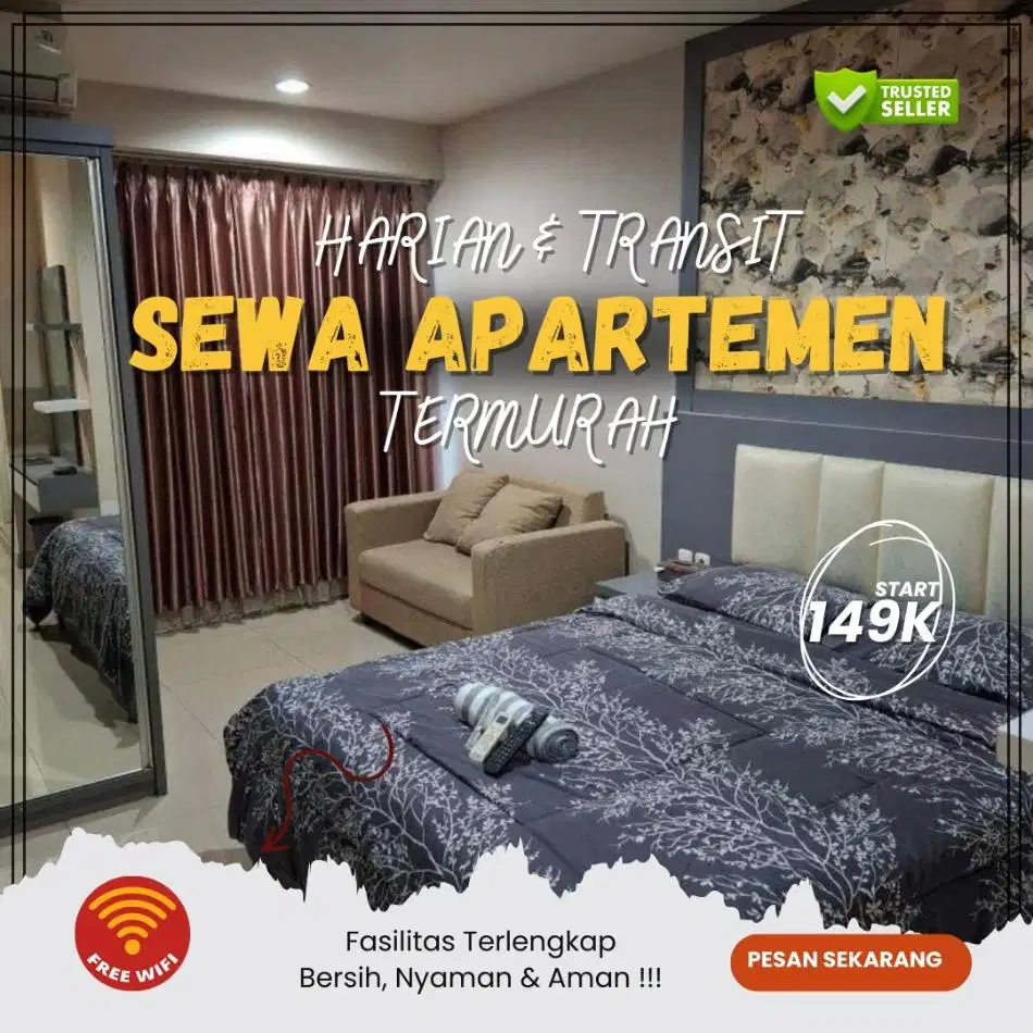 Sewa apartemen Treepark City Tangerang Harian/Transit Termurah