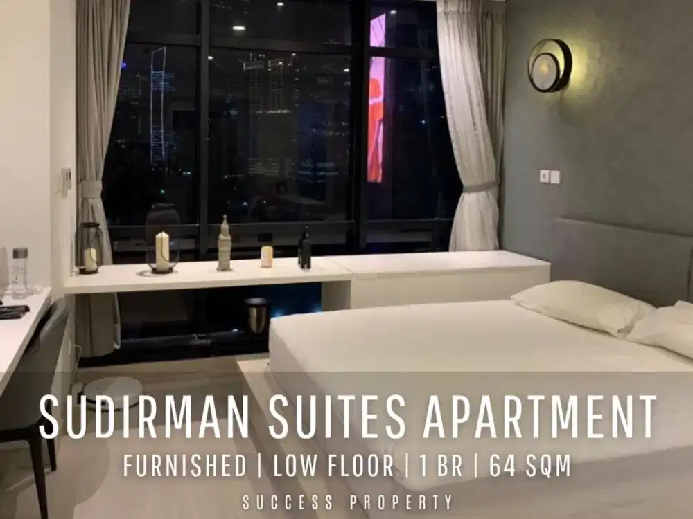 For Sell! Sudirman Suites Tower 1 Low Floor Fully Furnished with Sudirman View