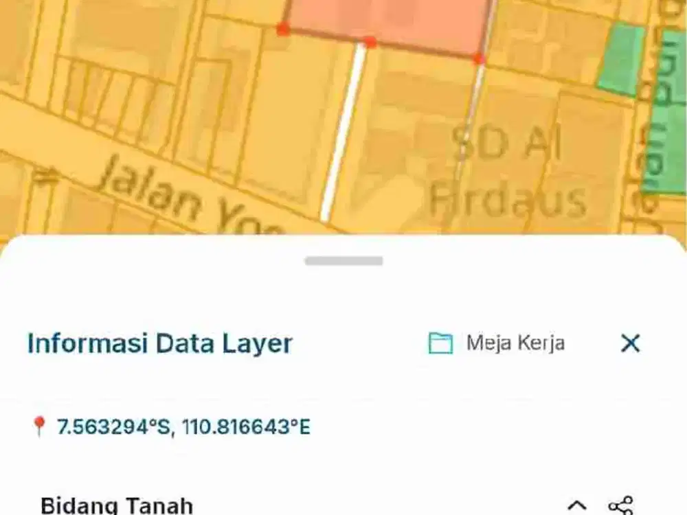 Tanah istimewa di punggawan banjarsari solo
