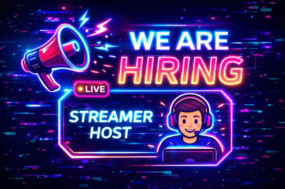 DIBUTUHKAN HOST LIVE STREAMING GAME di Tiktok untuk WANITA