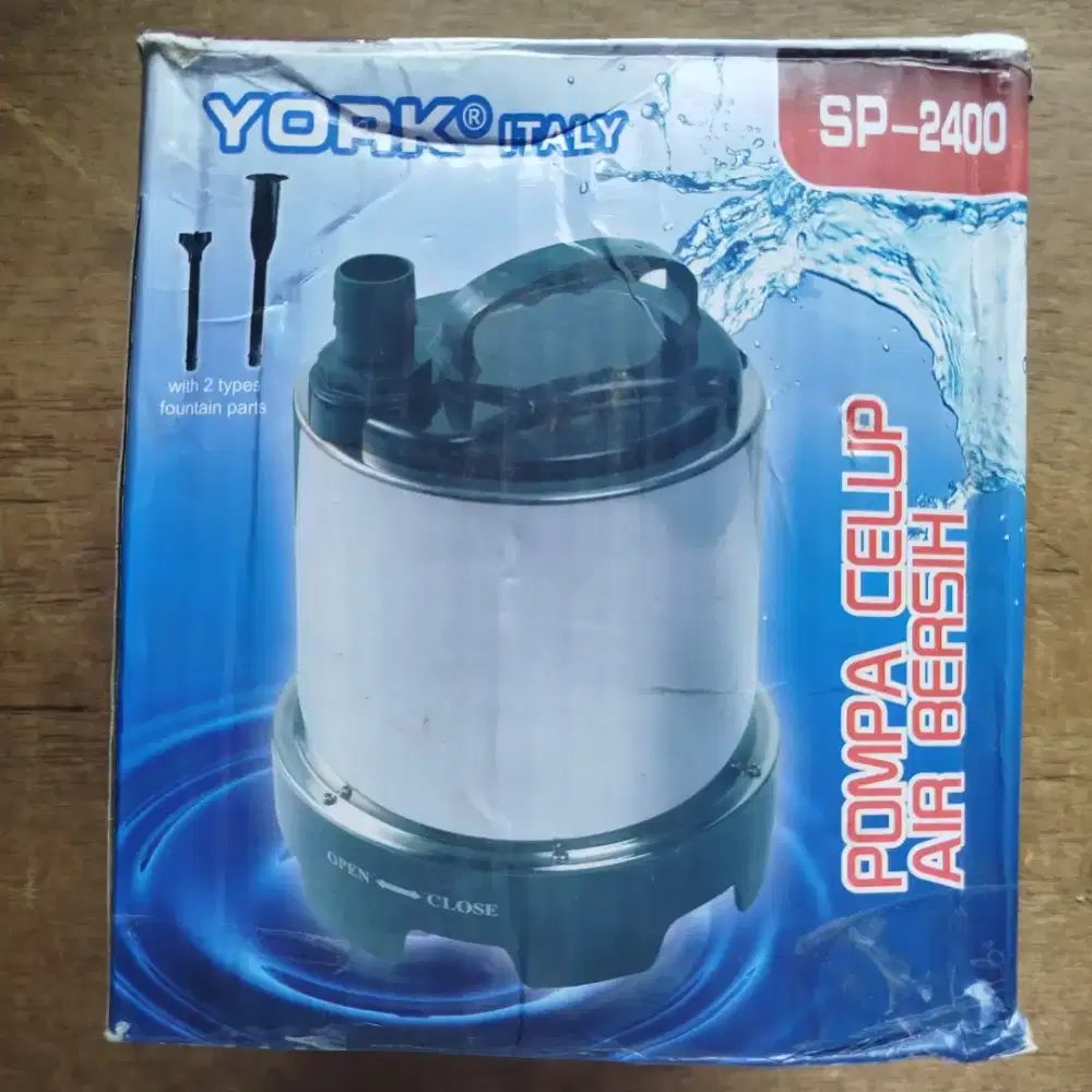 York SP 2400 Pompa Celup  Magnetik Kolam Air Bersih 60 Watt 24 Jam