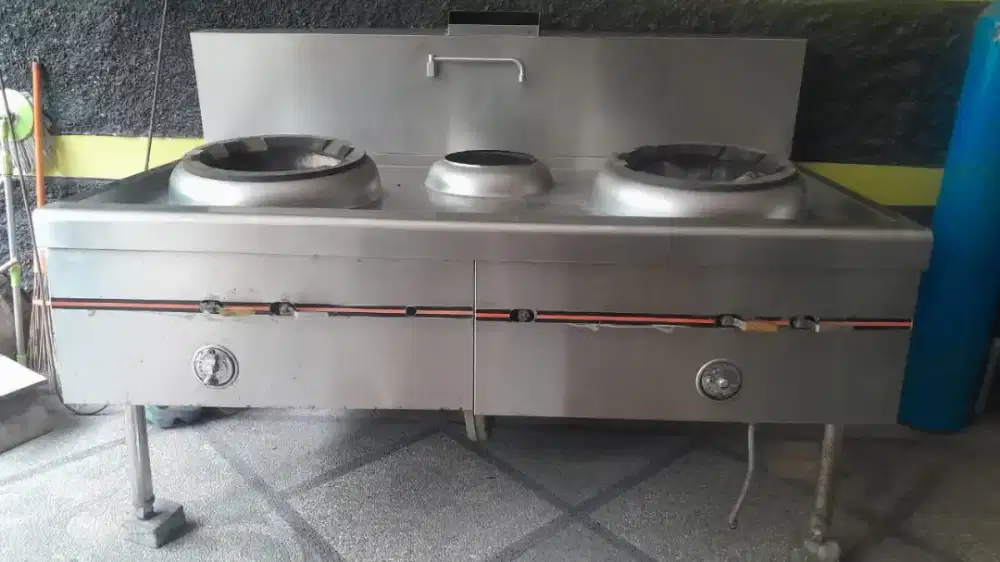 Kompor kwali range 2 tungku high pressure blower masih bagus