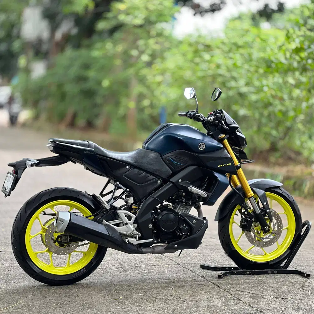 KM 9K AJA! YAMAHA MT15 2019 BIRU PAJAK PANJANG SIAP RIDING