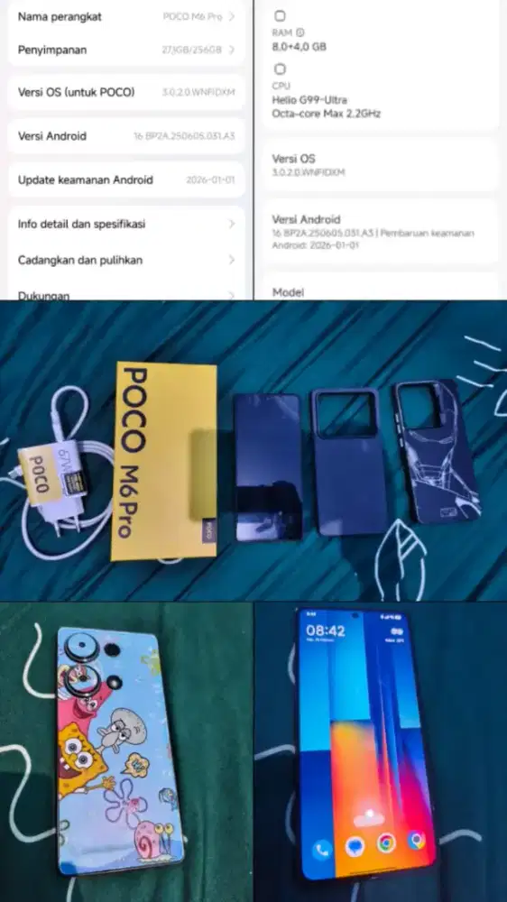 Poco m6 pro 8+4 internal 256