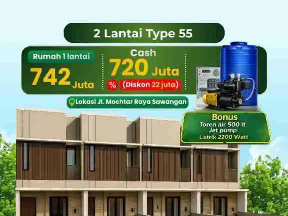[HOT]Dijual Rumah Baru 2 Murah Lantai Bisa KPRS Sawangan Baru Dekat RSUD KOTA Depok AGU