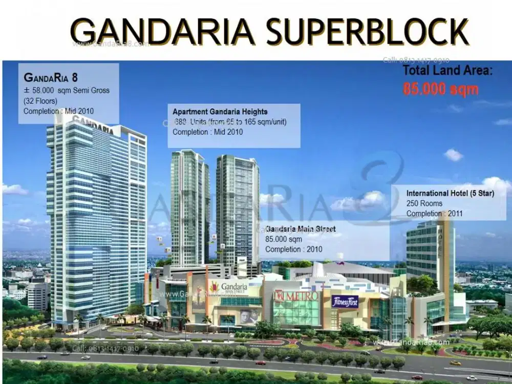 Dijual Office Gandaria 8 (Size 264 Sqm) FULLY FURNISH TERMURAH 8,8 MILIAR UNDERMARKET