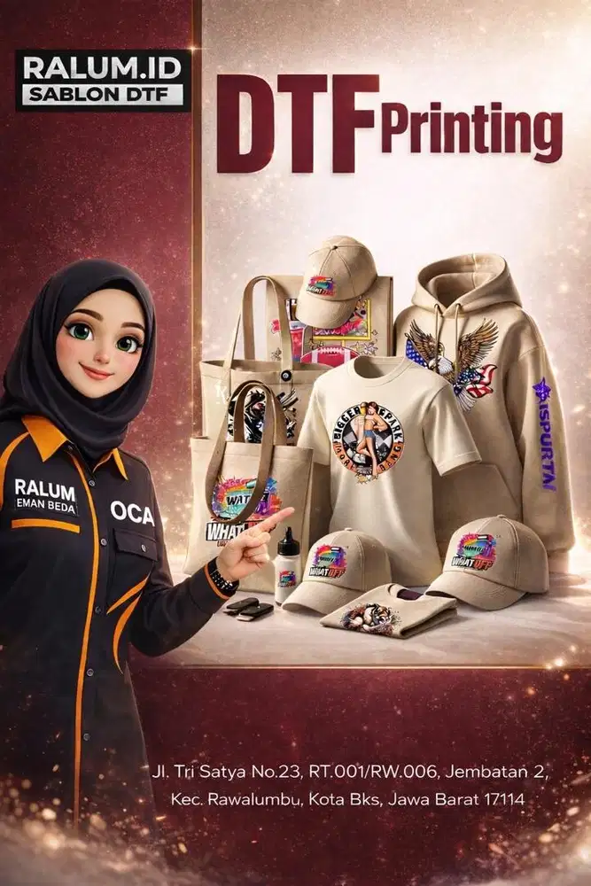 Cetak DTF Custom Satuan Partai Besar Harga Terbaik