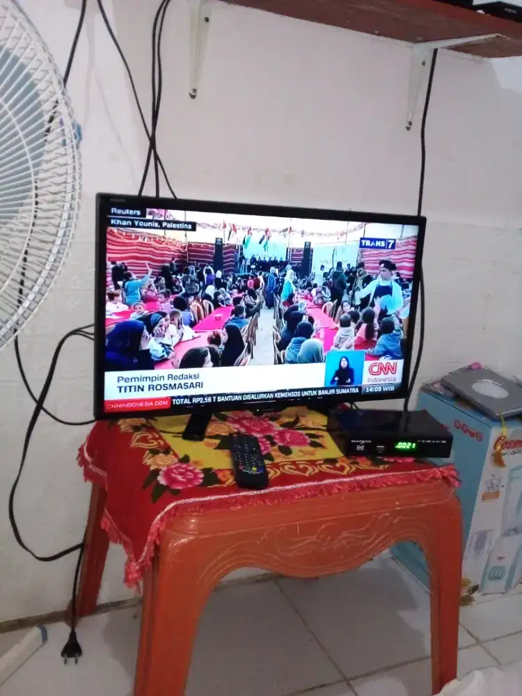 Tv led sharp'24 lengkap