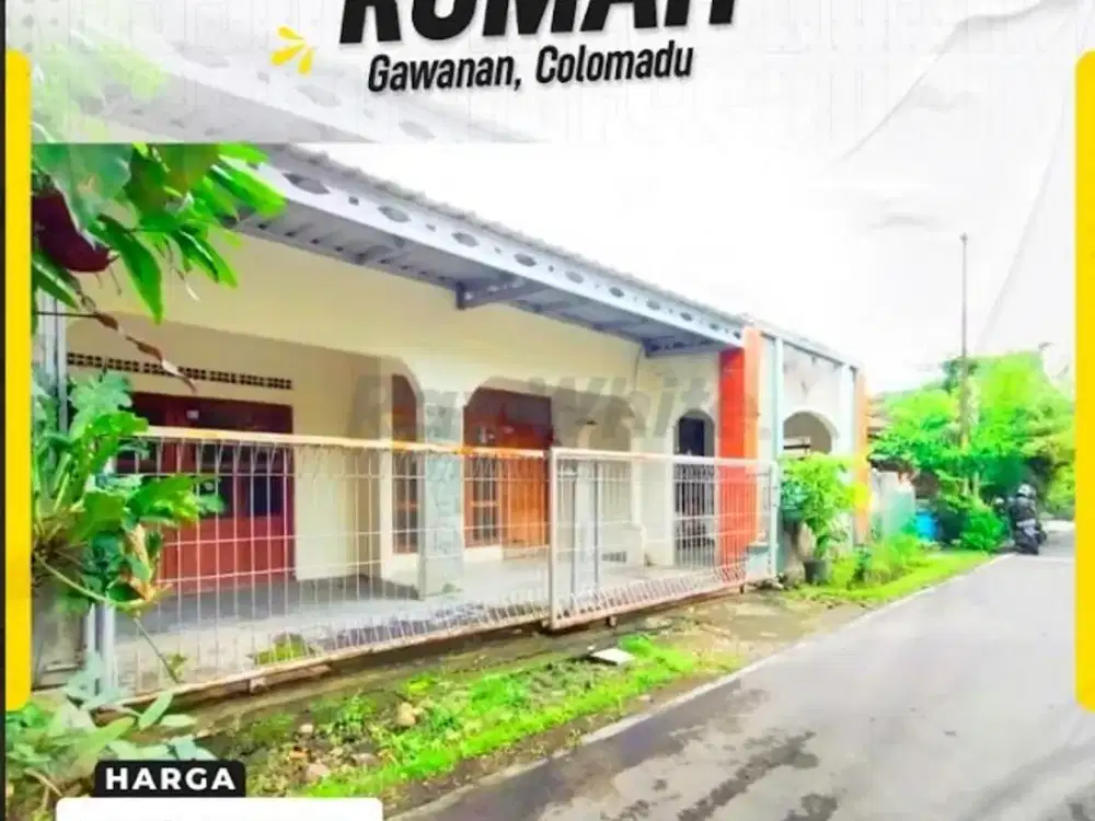 Dijual Rumah Murah Luas 150 m² di Perumahan Madu Asri Colomadu