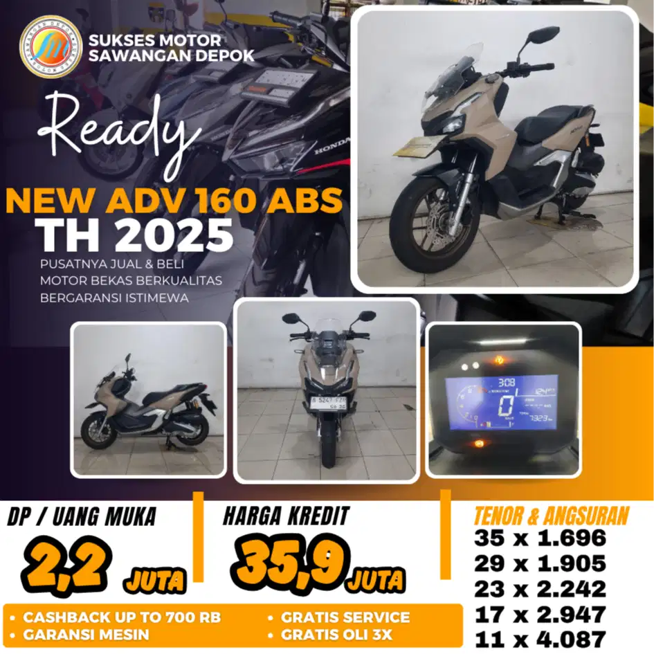 HONDA ADV NEW ABS TH 2025 UNIT MULUS BISA CASH KREDIT BERGARANSI