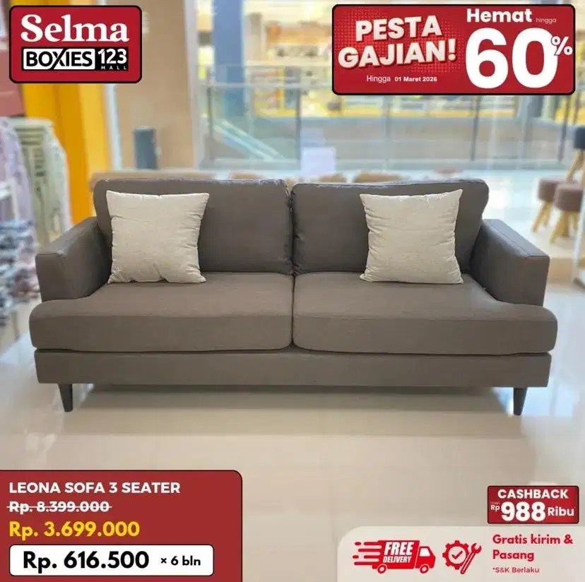 Sofa 3 dudukan selma promo murah