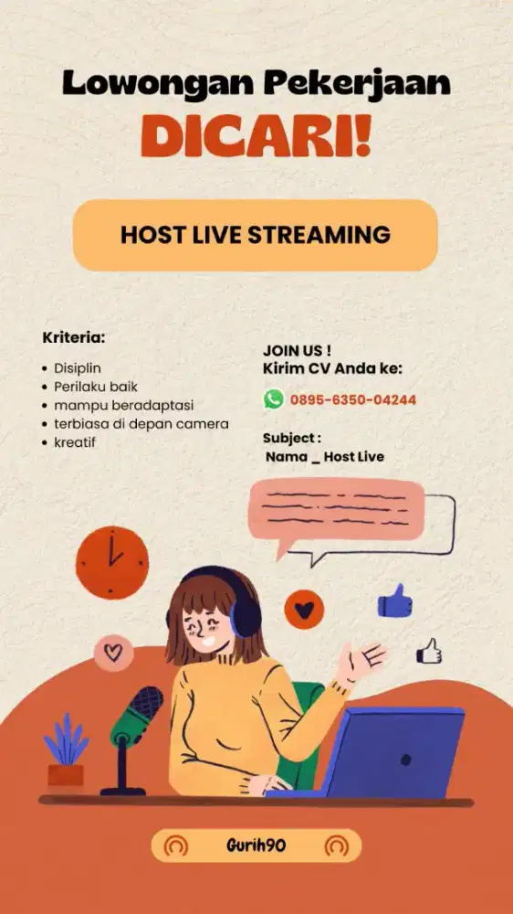 Di Cari Host Live Streaming