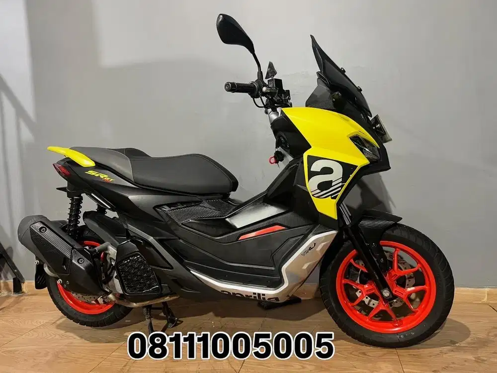 JUAL APRILIA SR GT 200 ABS YELLOW SUPER LIKE NEW TH 2024