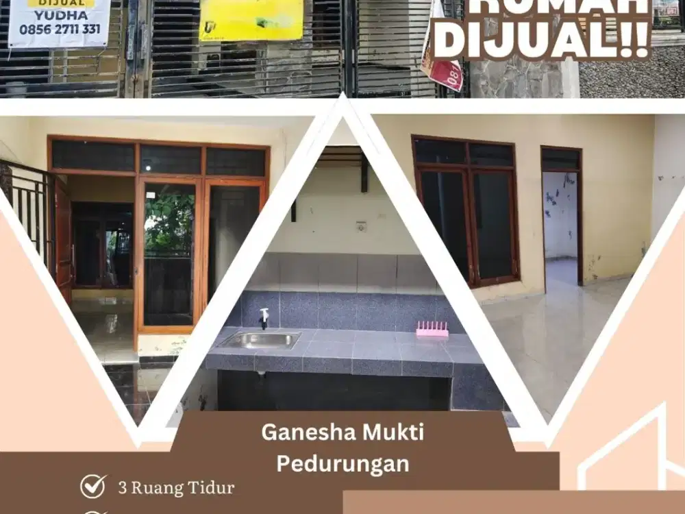 Rumah SHM Siap Huni – Jl. Ganesha Mukti, Pedurungan Semarang