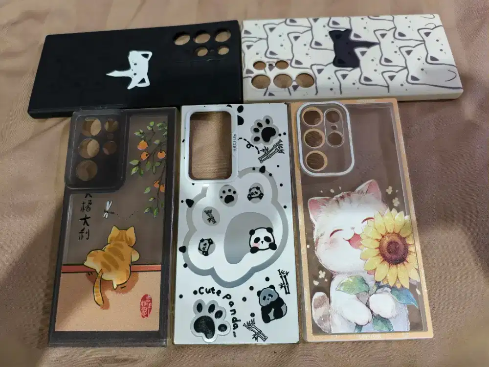 Case Casing S22 Ultra bayar 1 dapat 5, lucu imut, masih bagus