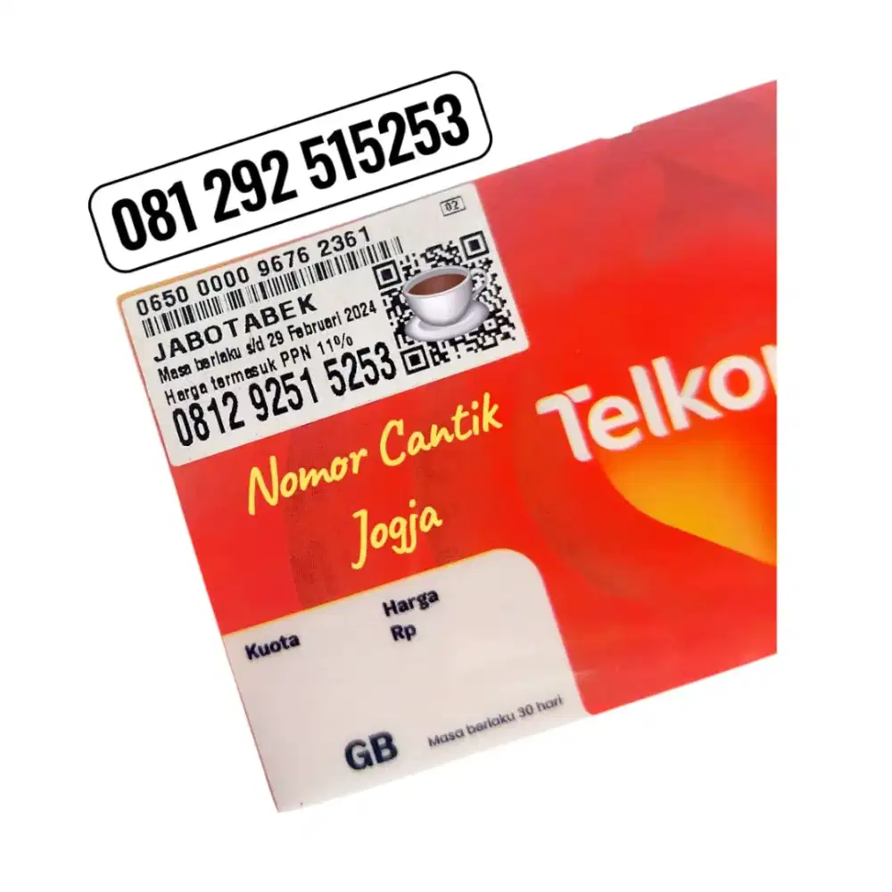 Nomor Cantik Telkomsel 4G/5G Urut Naik