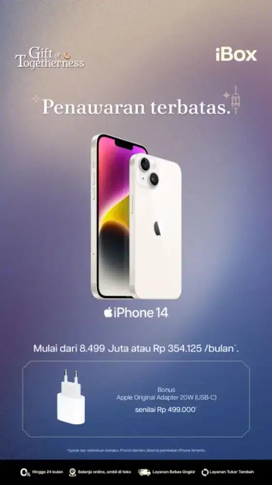 iPhone 14 free Adapter cicilan By Home Credit
