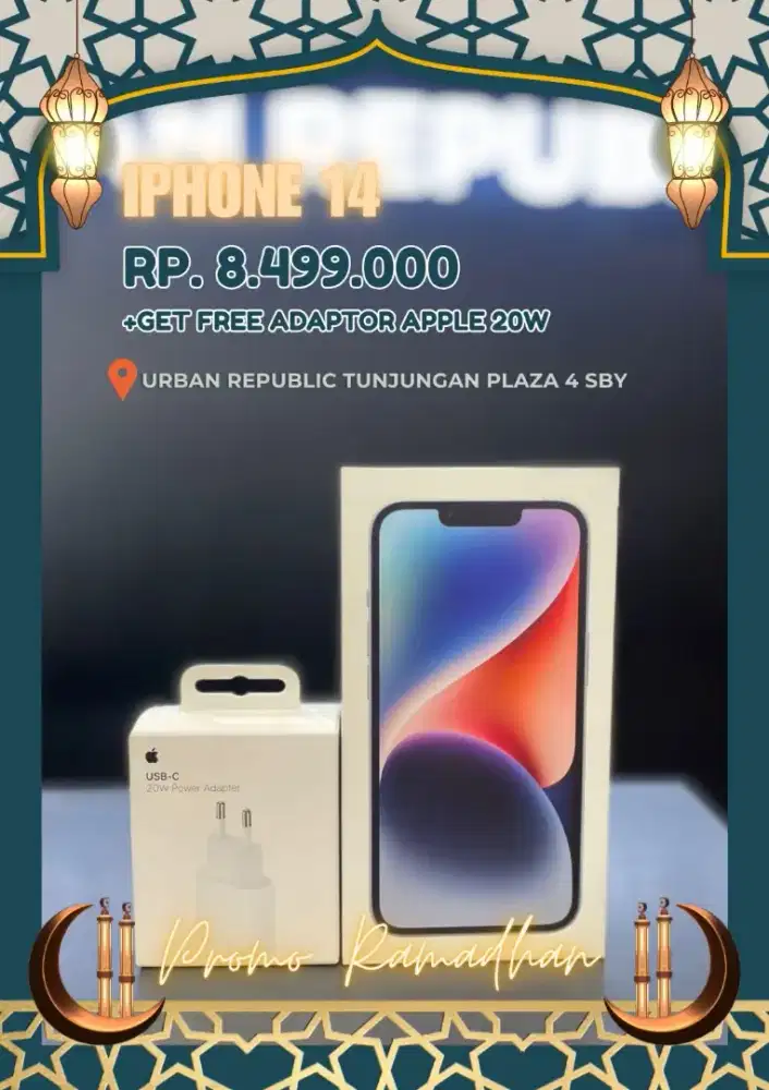 iPhone 14 128GB Free Travel Adapter Ready Cicilan Syarat Cukup KTP
