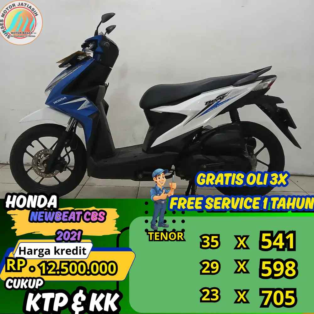 PROMO SPESIAL ANGSURAN TERMURAH PASTI ACC HONDA BEAT 2021 ckp ktp & kk