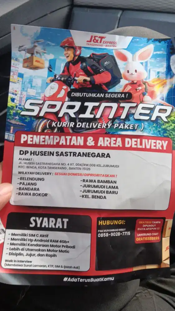 DI BUTUH KAN KURIR Motor