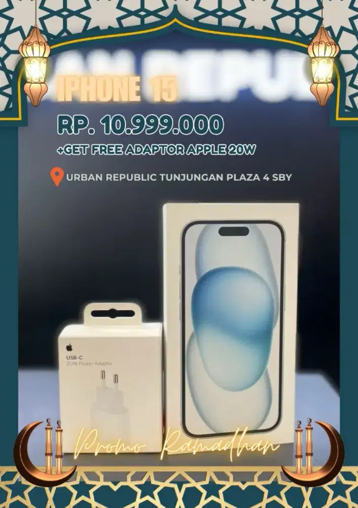 iPhone 15 128GB Free Adaptor Ready Cicicilan Cukup Modal KTP