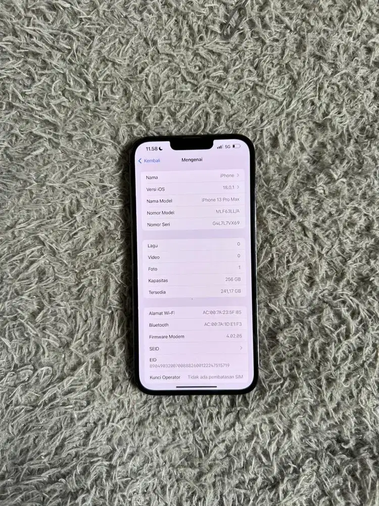 Iphone 13 Promax 256GB Inter