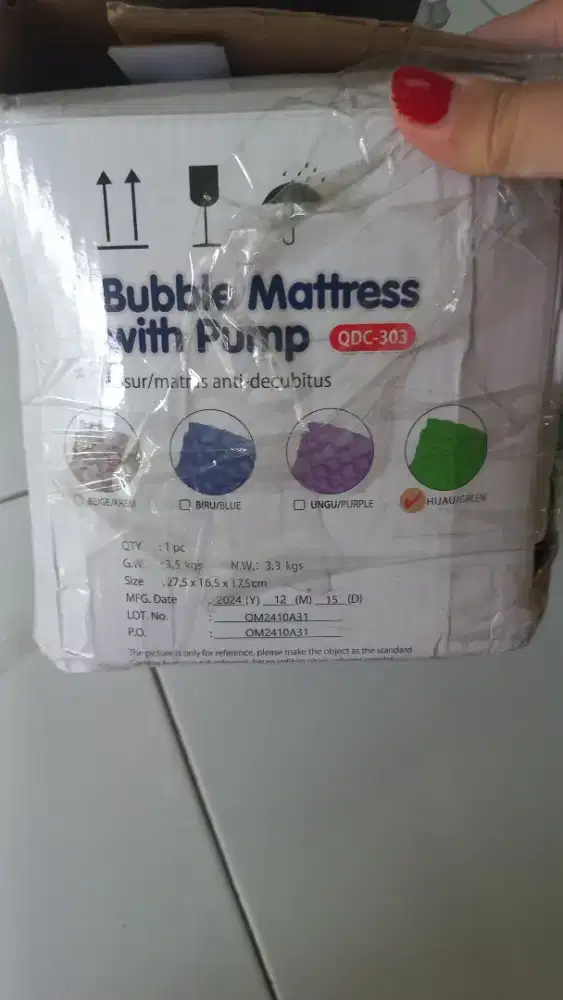 Bubble matras, decubitus