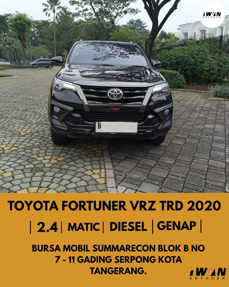 TOYOTA FORTUNER VRZ TRD 2.4 DIESEL 2020