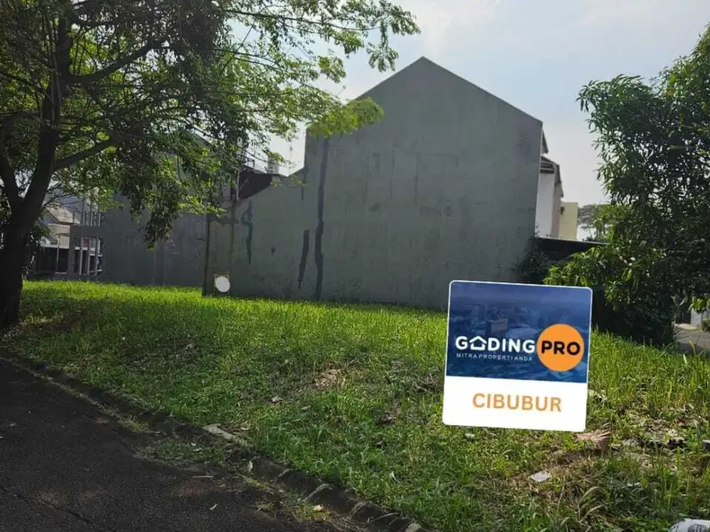 Di Jual Kavling Posisi Hoek dalam Cluster di Cibubur Residence