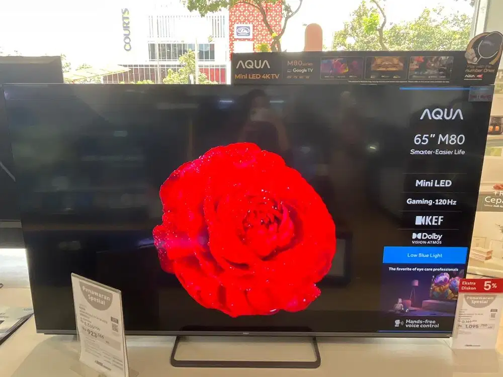 Cicilan TV AQUA (Sanyo) MiniLed 4K 65 INCH