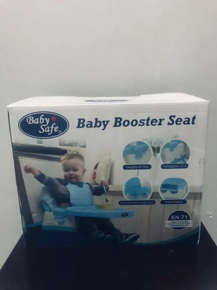 Tempat duduk bayi baby safe - baby booster seat warna biru EN71