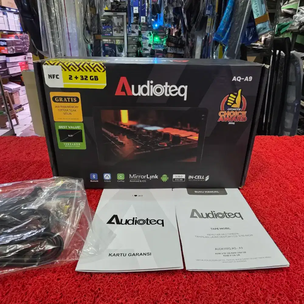 Head Unit Android Audioteq AQ-A9 RAM 2GB ROM 32GB NFC 9 in