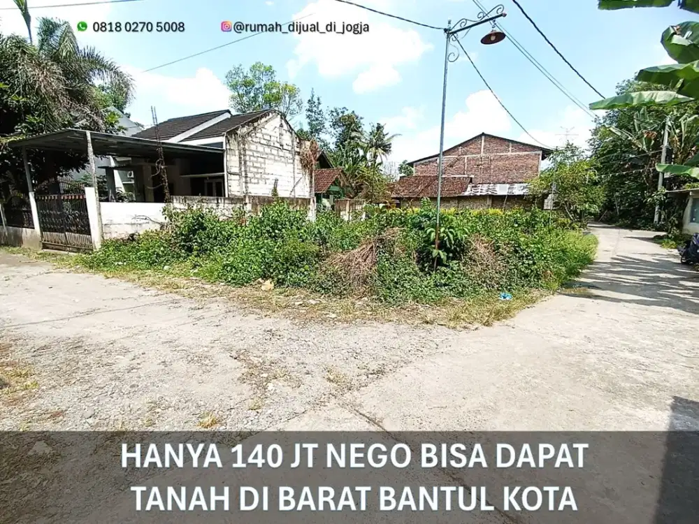 Tanah Kavling Siap Bangun di Kentolan Guwosari Barat Bantul Kota