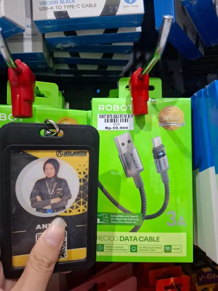 ROBOT DATA CABLE REC100 3A 1M | ATLANTIS DAHSYAT