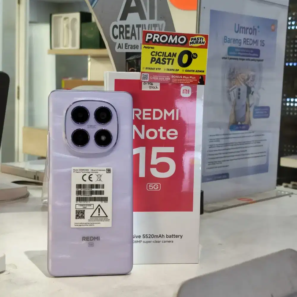 Promo Xiaomi Redmi Note 15 Kredit Syarat KTP Free 2x Angsuran