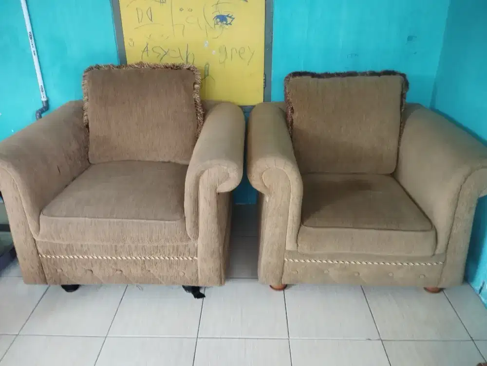 Dijual 2 unit sofa single