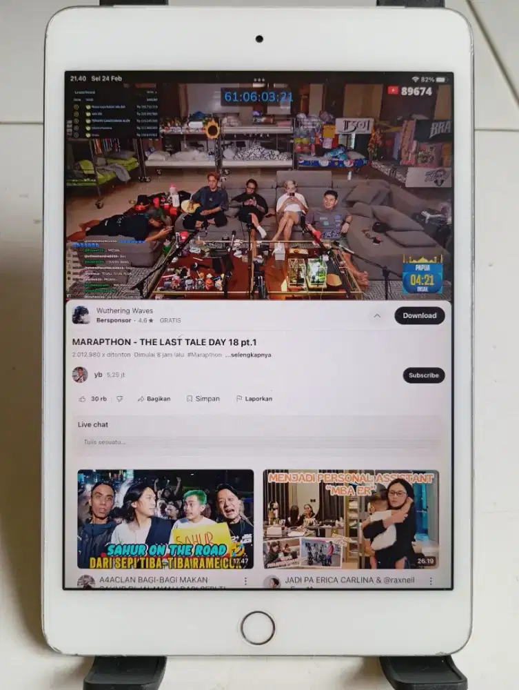 iPad mini 4 iBox  32gb wifi cell nego santai