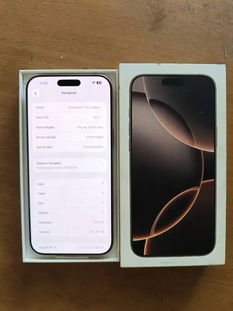 iPhone 16 Pro Max 256gb | Second resmi iBox
