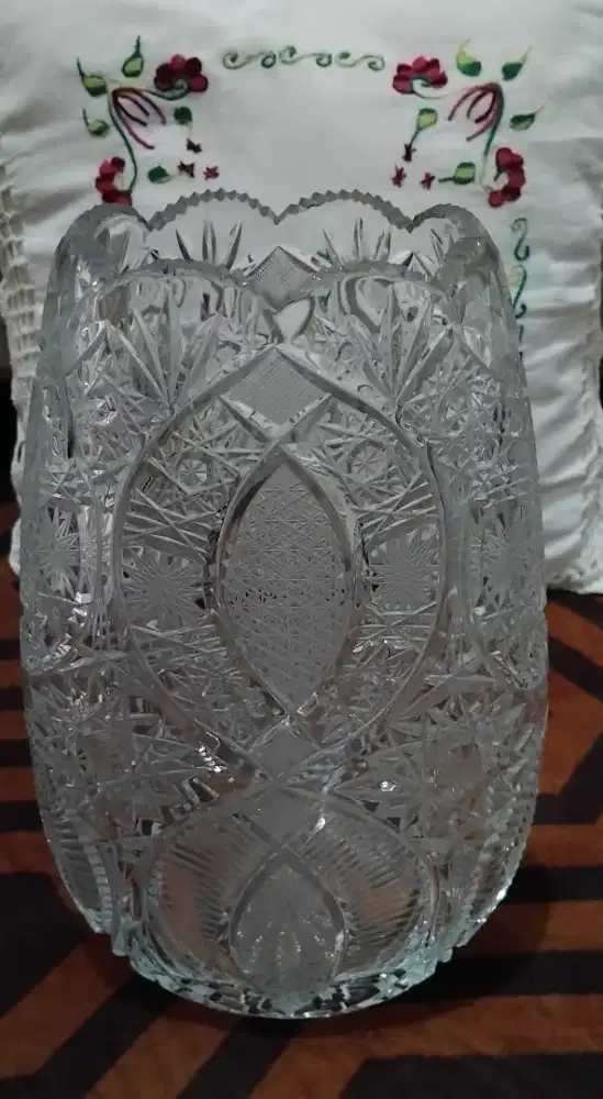 Jual vas bunga kristal bohemia pk 500 tinggi 28 cm