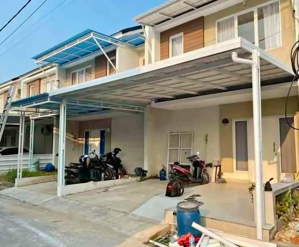 Kanopi baja ringan dan garasi