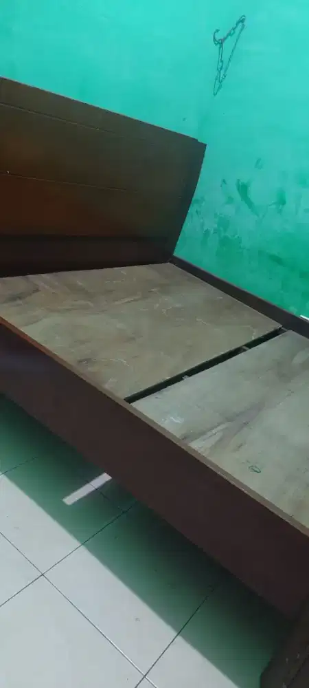 Tempat tidur kayu 6 kaki/Dipan kayu/rangka tempat tidur kayu