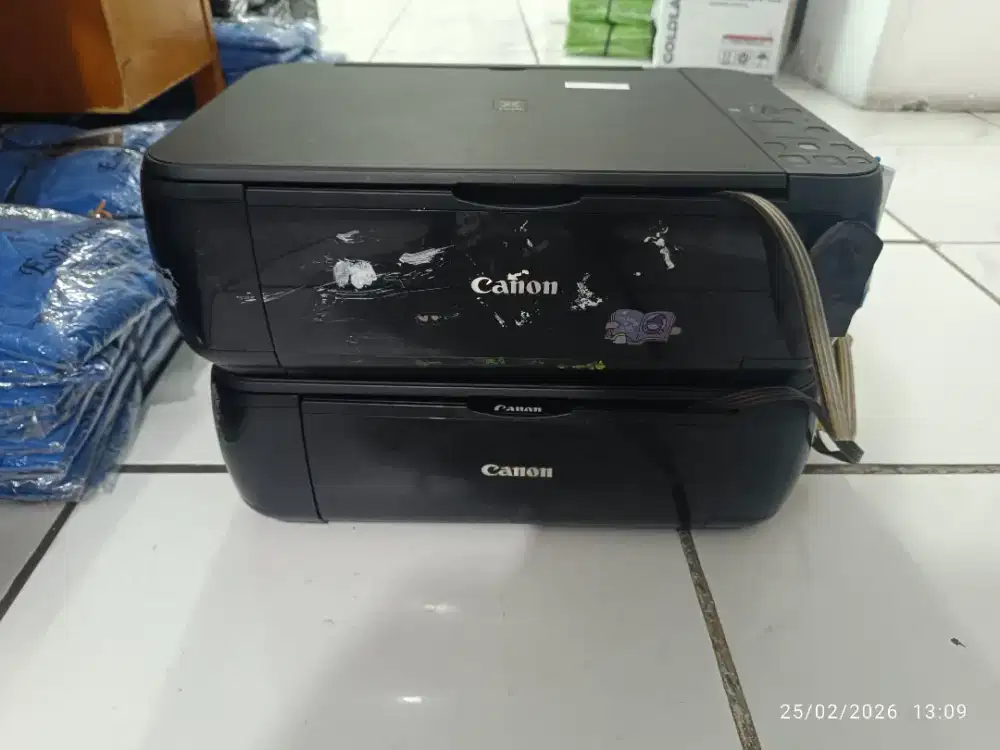 Di jual 2 printer scanner Cannon MP 287 sudah infus siap pakai