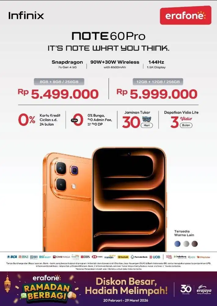 INFINIX NOTE 60 PRO 8/256