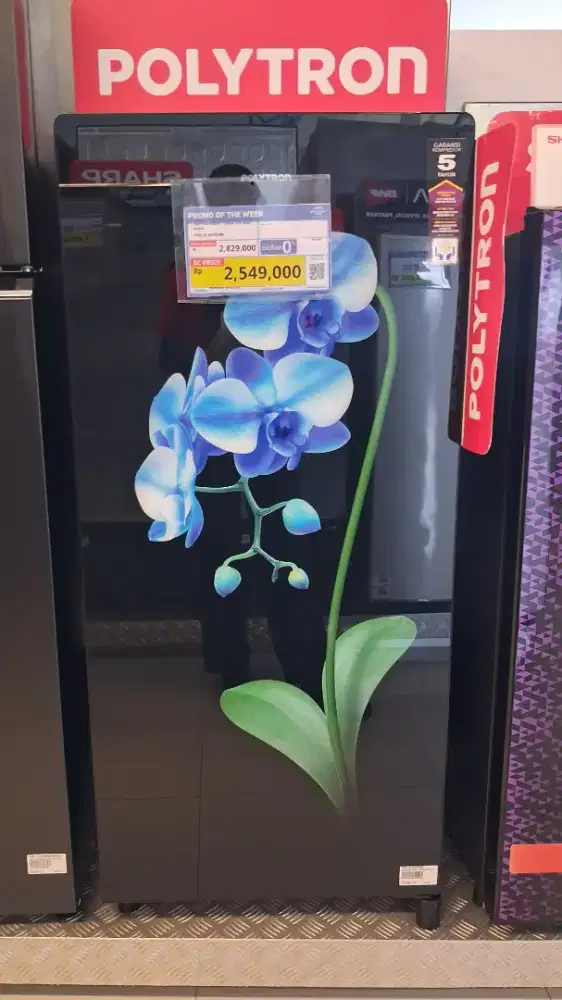 PROMO CICILAN FREE 1-2× POLYTRON REFRI 1 DOOR 181L