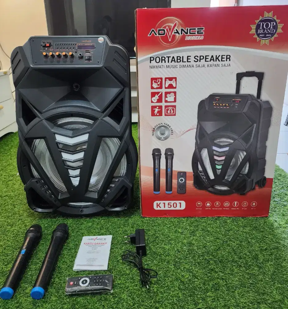 Speaker ADVANCE K1501 , Fullsett , Like New , suara mantappp
