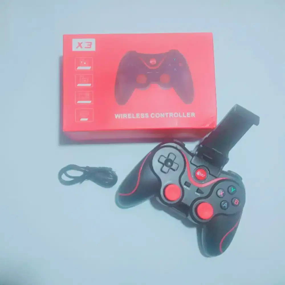 Gamepad x3 Wireless Android  Iphone Hitam   .