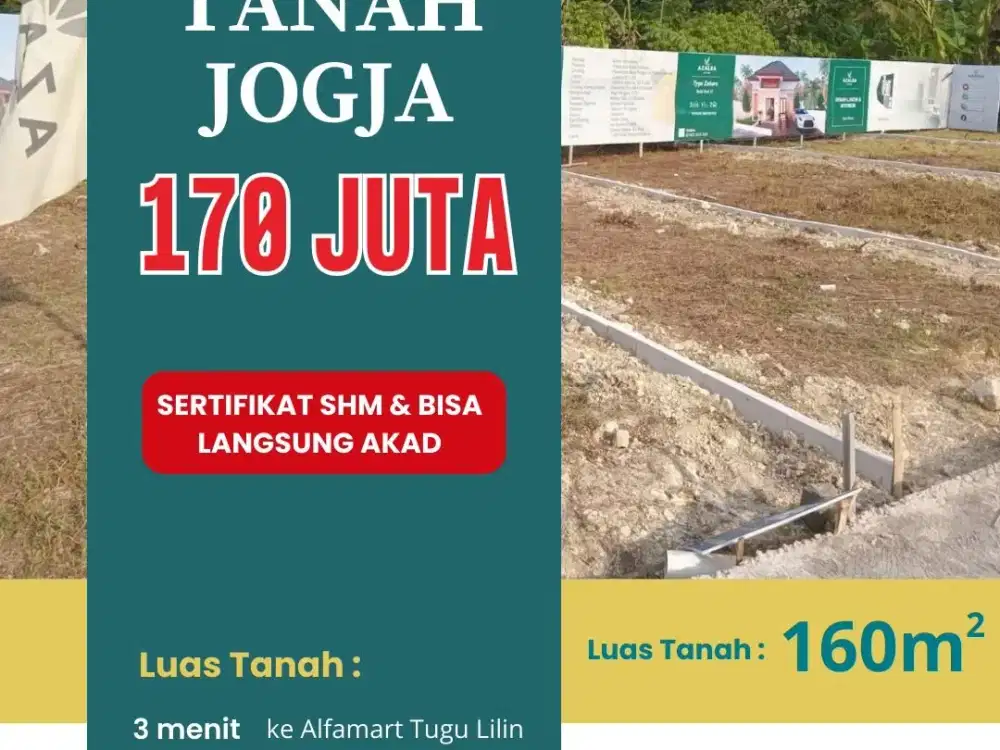 Kavling Murah Bantul Dekat Lapangan Kasihan Dalam Perumahan