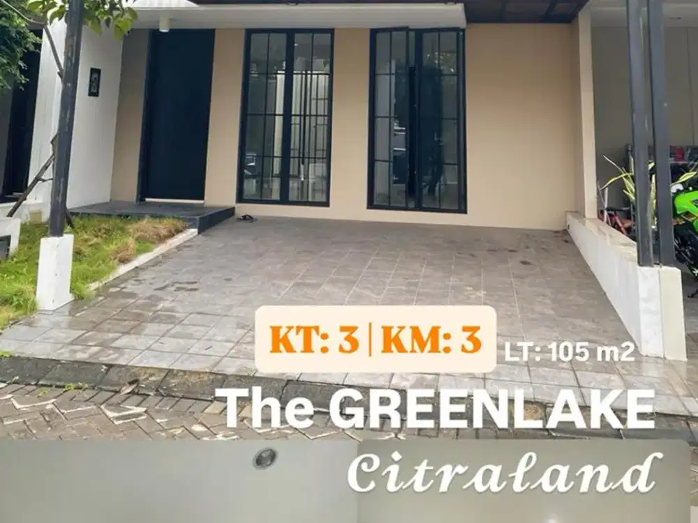 MURAH! Dijual rumah the greenlake citraland